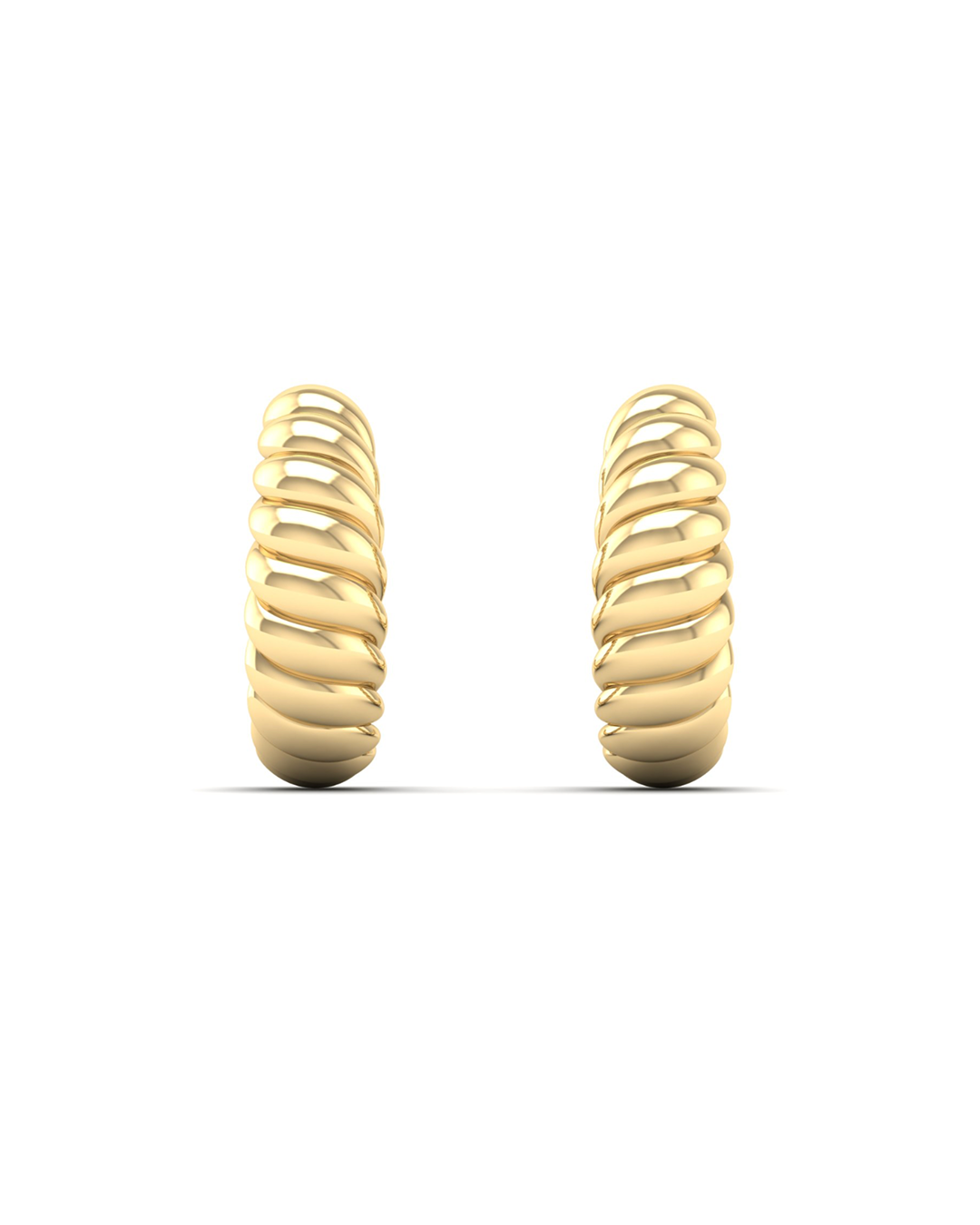 TWISTED ROPE HOOP EARRINGS