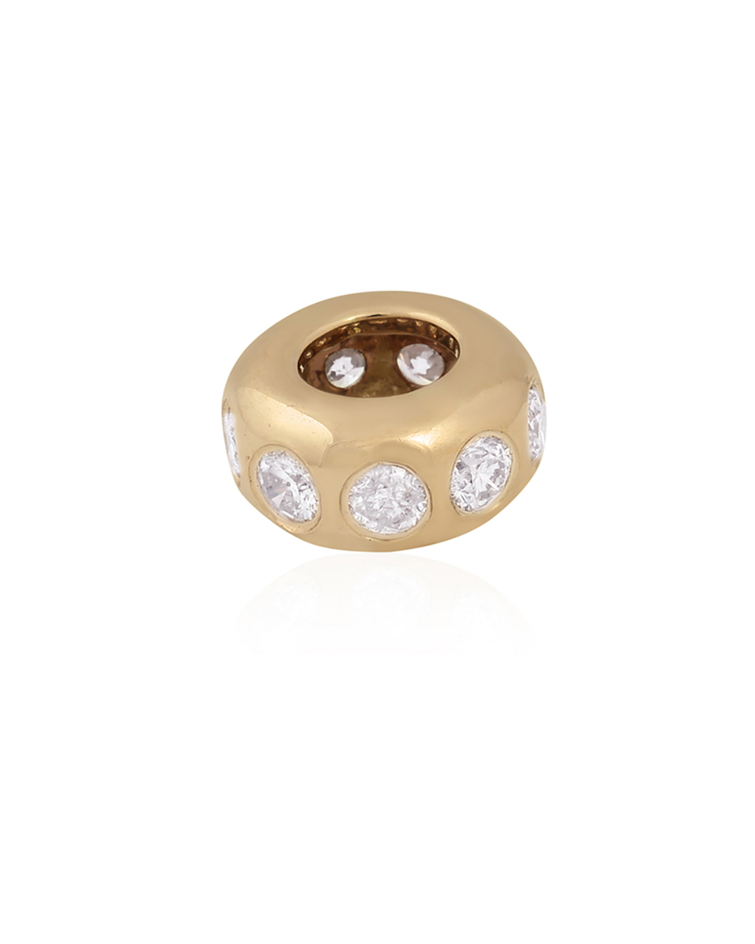 BEZEL DIAMOND RONDEL CHARM