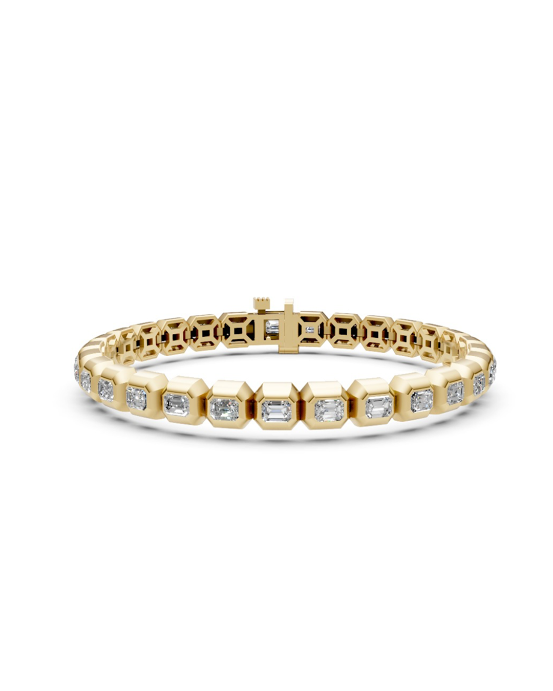 EMERALD-CUT LINE BRACELET