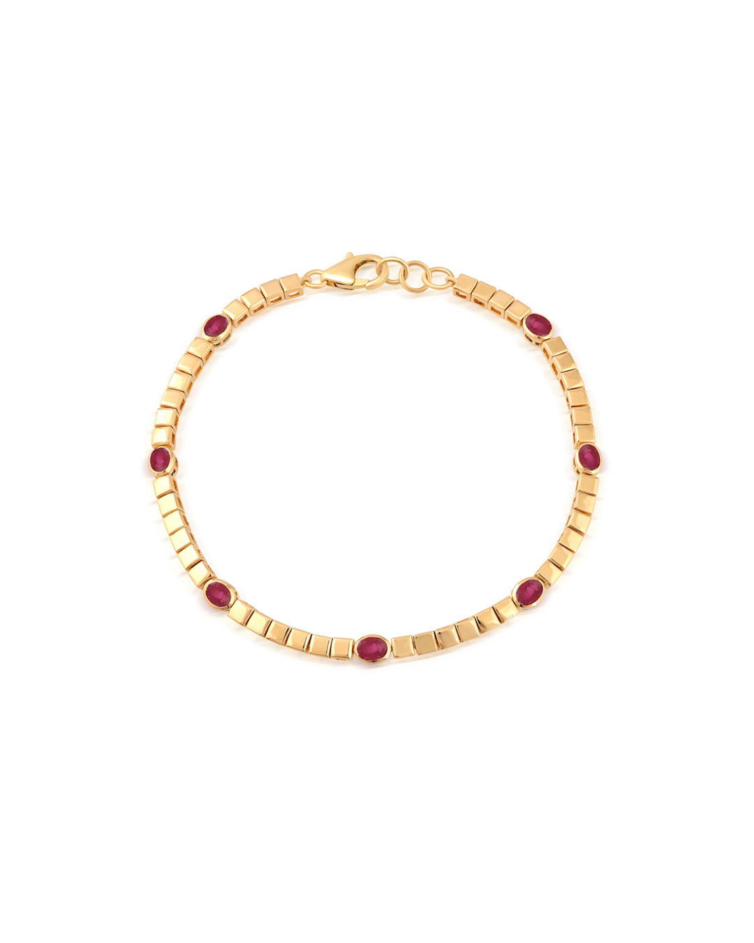 RUBY STATION LINK BRACELET