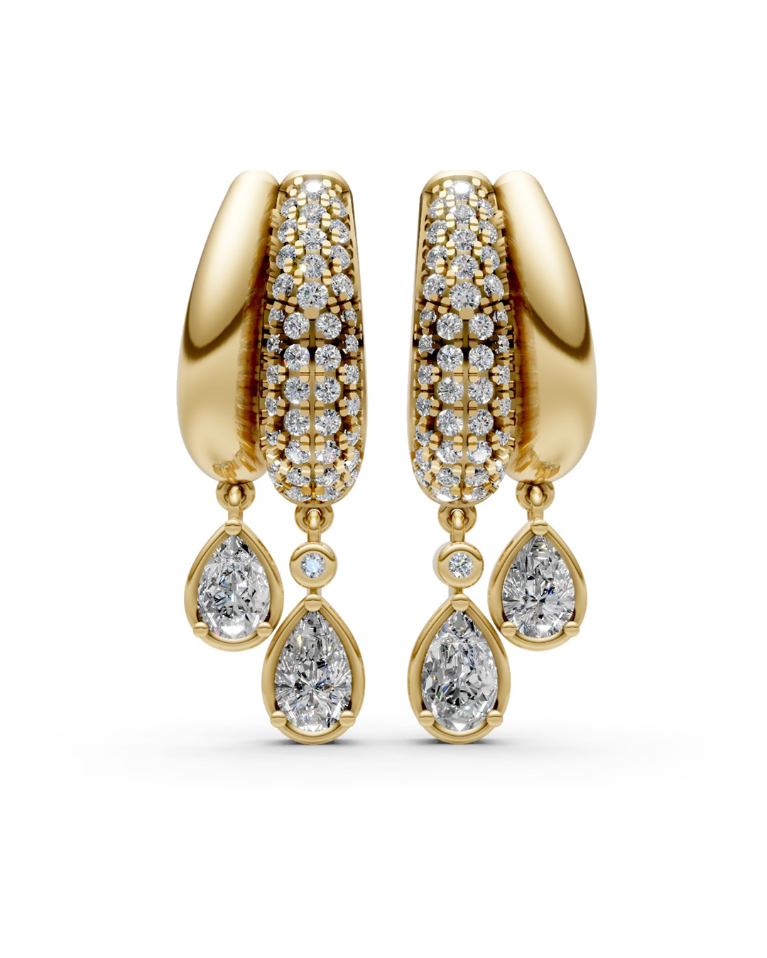14K DIAMOND EARRING