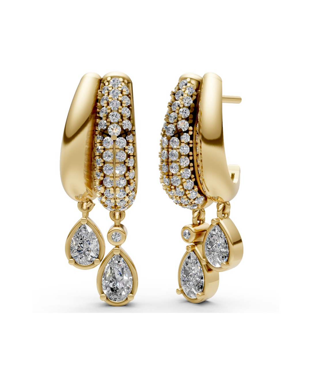 14K DIAMOND EARRING