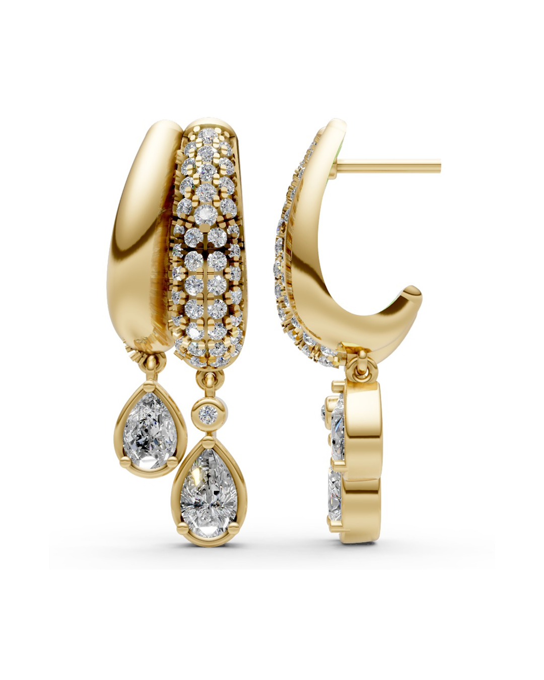 14K DIAMOND EARRING