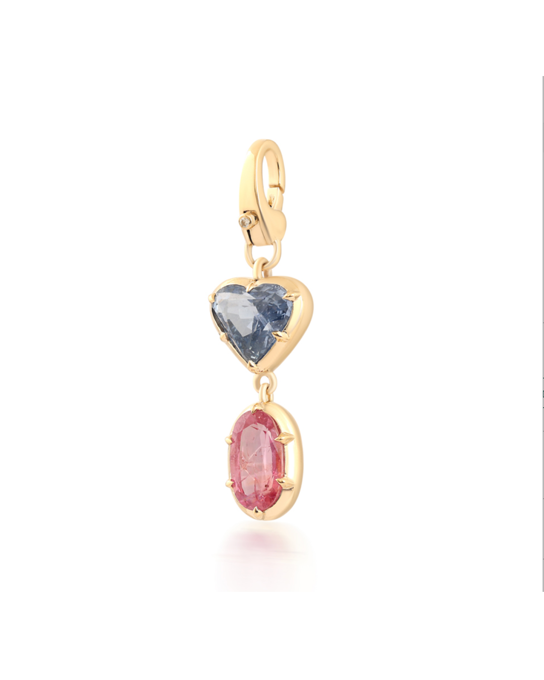 BLUE AND PINK SAPPHIRE PENDANT