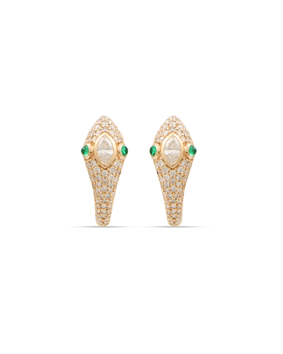 PAVÉ SERPENT DROP EARRINGS