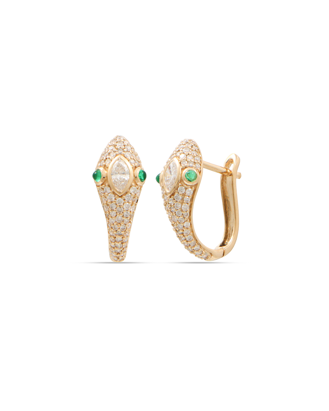PAVÉ SERPENT DROP EARRINGS