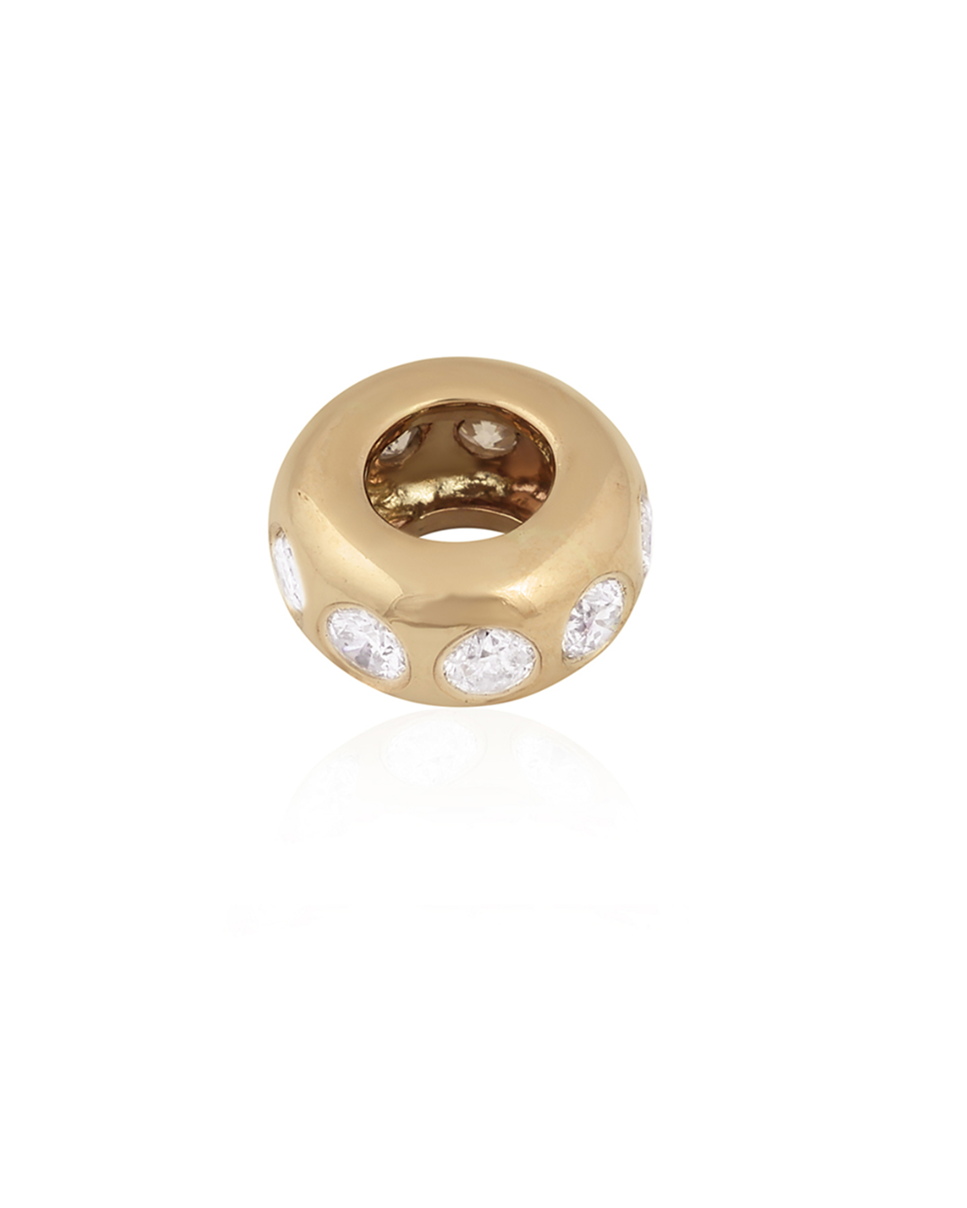 BEZEL DIAMOND RONDEL CHARM