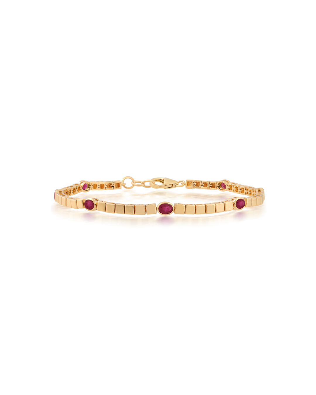 RUBY STATION LINK BRACELET